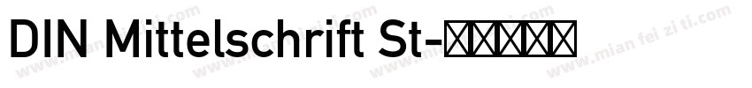 DIN Mittelschrift St字体转换
